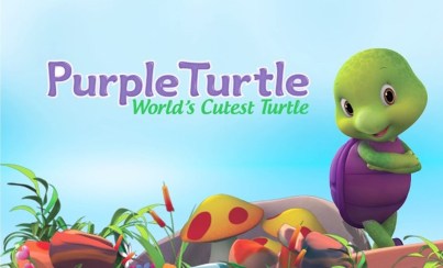 World's Cutest Turtle - Purple Turtle